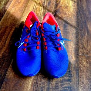 Men’s red and blue Buffalo bills sneakers